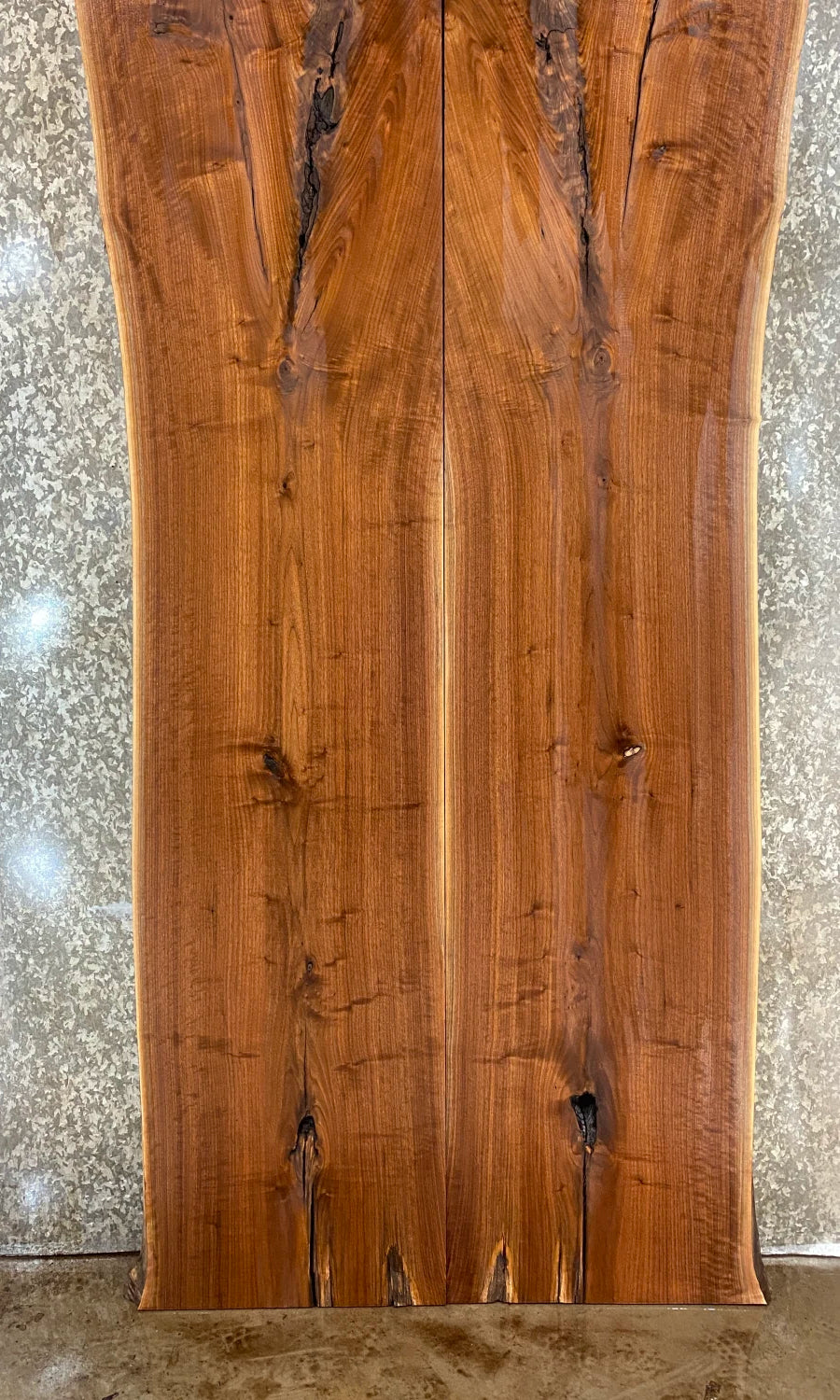 2- Reclaimed Black Walnut Live Edge Dining/Kitchen Table Top Set 896-897