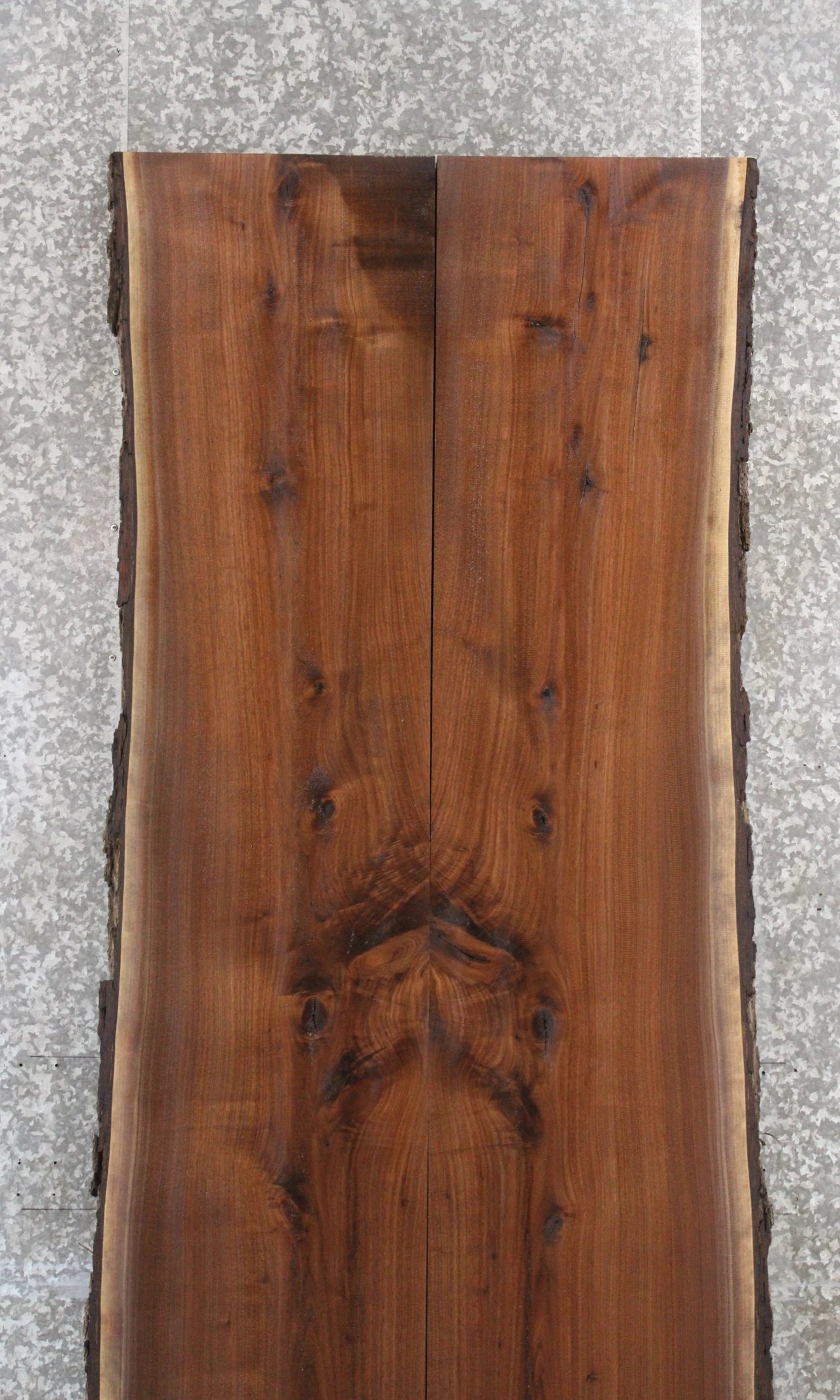 2- Black Walnut Book Matched Live Edge Table Top 899-900