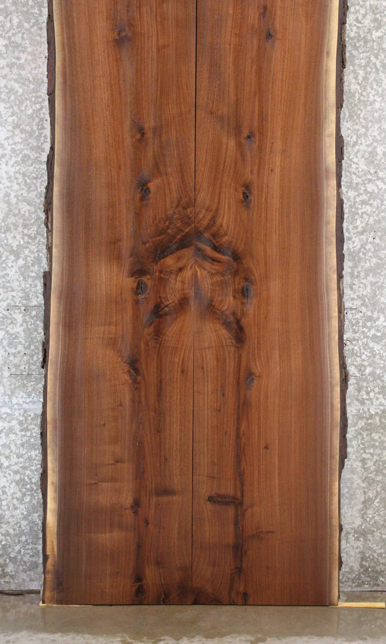 2- Black Walnut Book Matched Live Edge Table Top 899-900