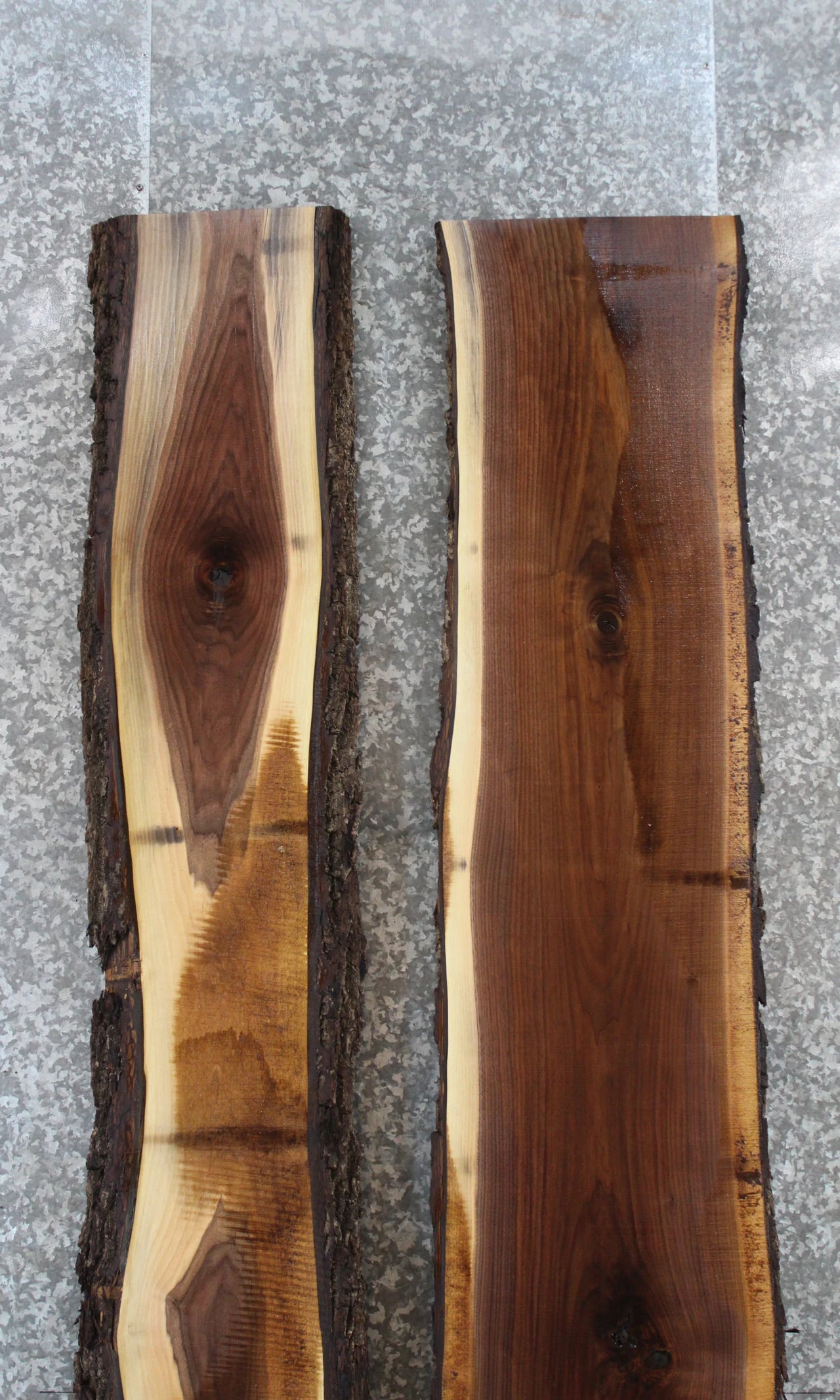 2- Live Edge Black Walnut Slabs, Epoxy River Table Top Wood 914-915