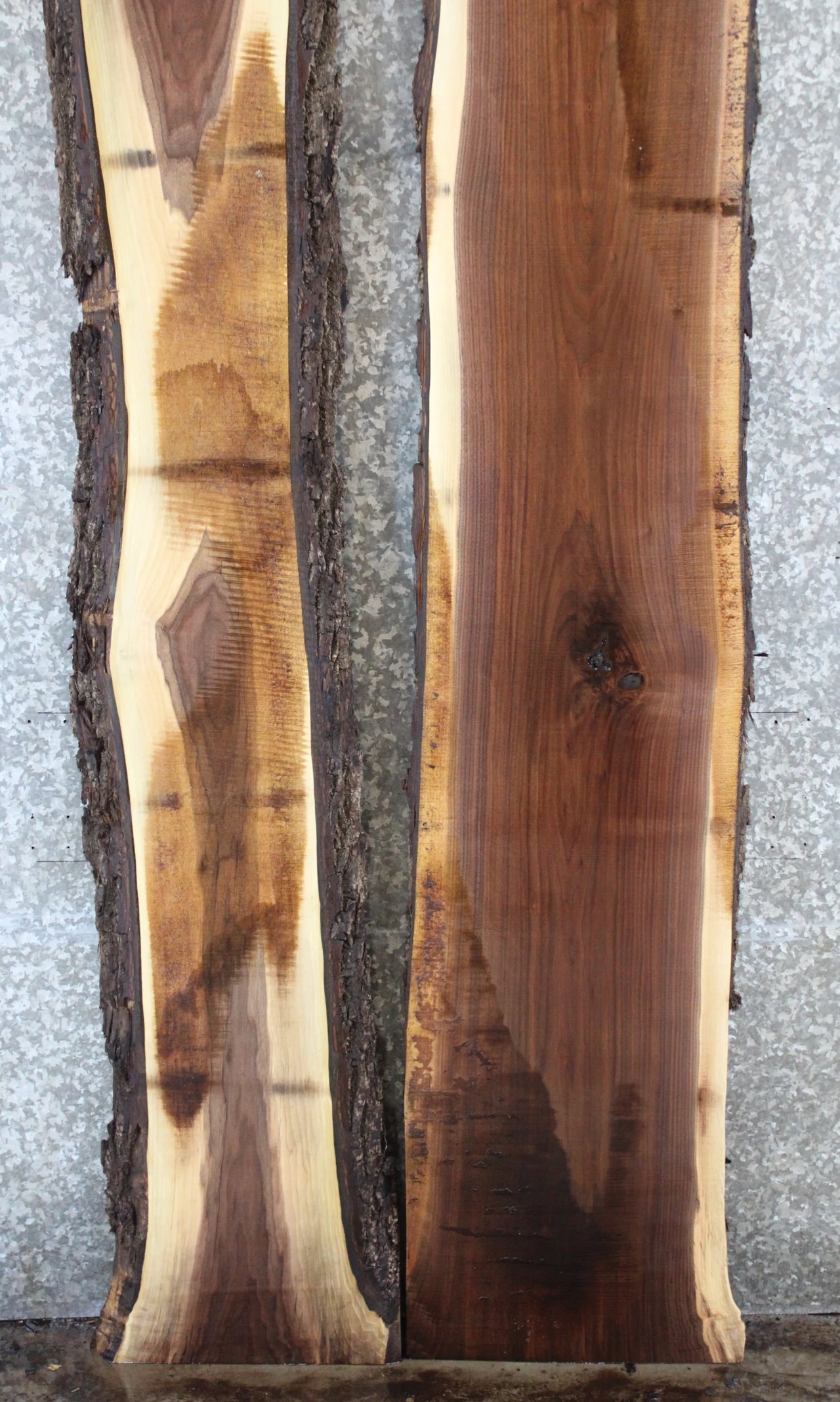 2- Live Edge Black Walnut Slabs, Epoxy River Table Top Wood 914-915