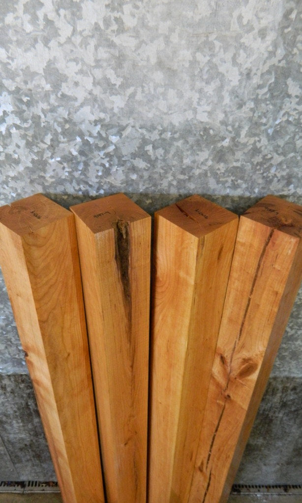 4- Salvaged Kiln Dried Cherry 4x4 Turning Blocks/Table Legs 9147