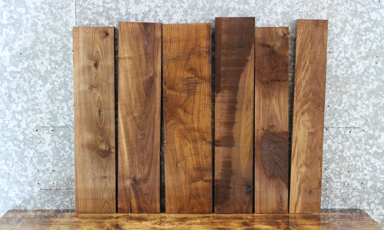 6- Salvaged Kiln Dried Black Walnut Craft Pack/DIY Lumber Boards 9159-9164