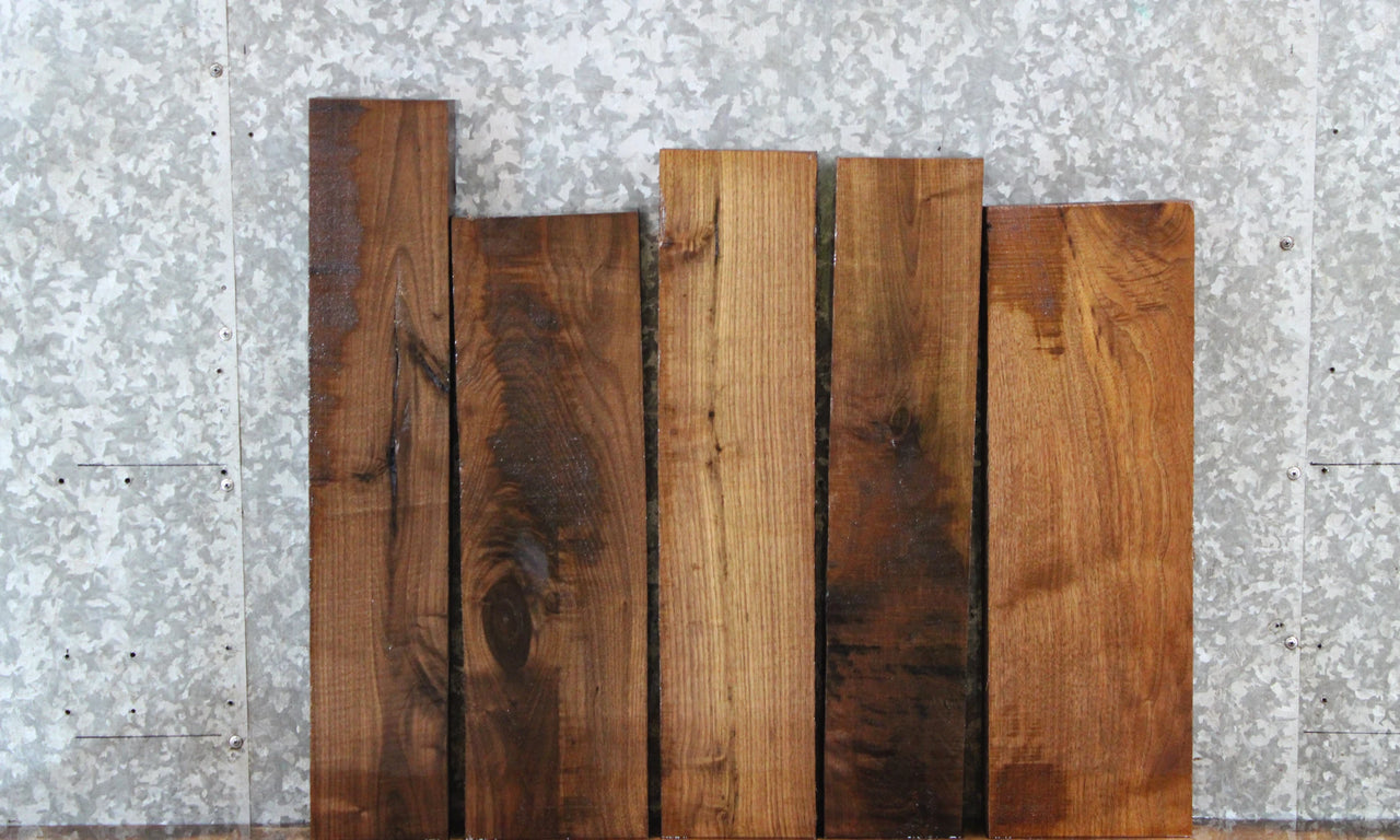 5- Salvaged Kiln Dried Black Walnut Craft Pack/DIY Lumber Boards 9176-9180