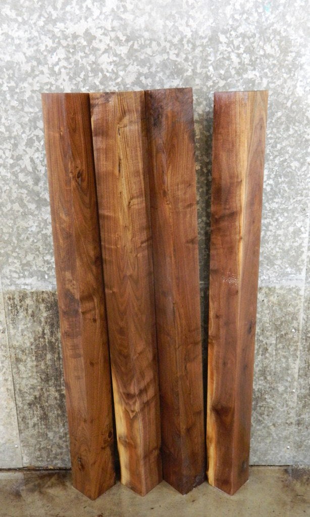 4- Black Walnut Kiln Dried Reclaimed 4x4 Turning Blanks/Blocks 9205