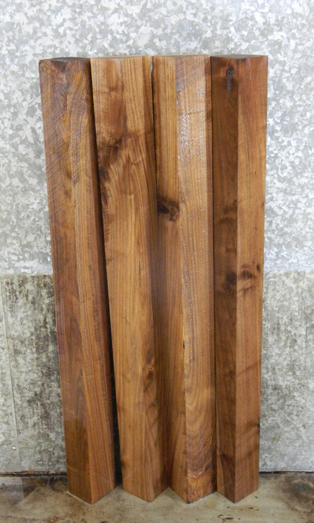 4- Kiln Dried Black Walnut Rustic 4x4 Turning Blanks/Blocks 9262