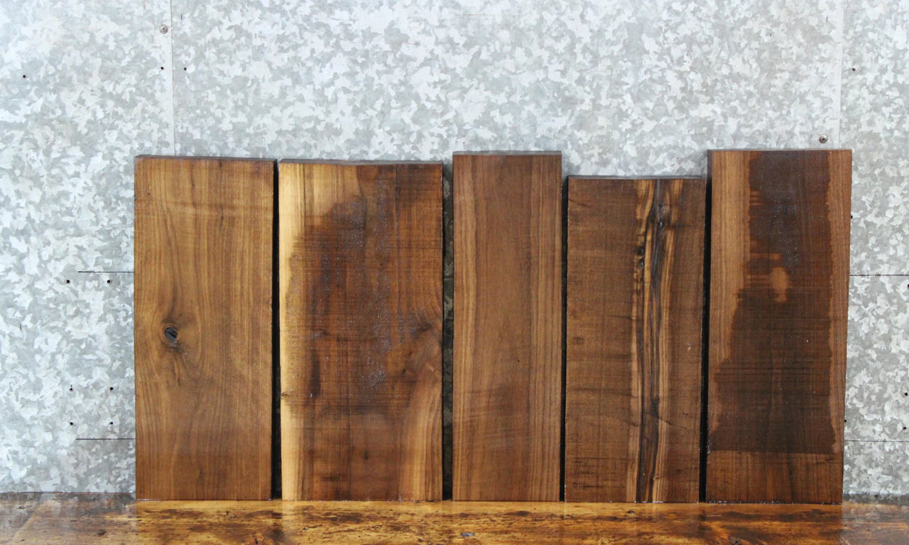 5- Salvaged Kiln Dried Black Walnut Craft Pack/DIY Lumber Boards 9287-9291