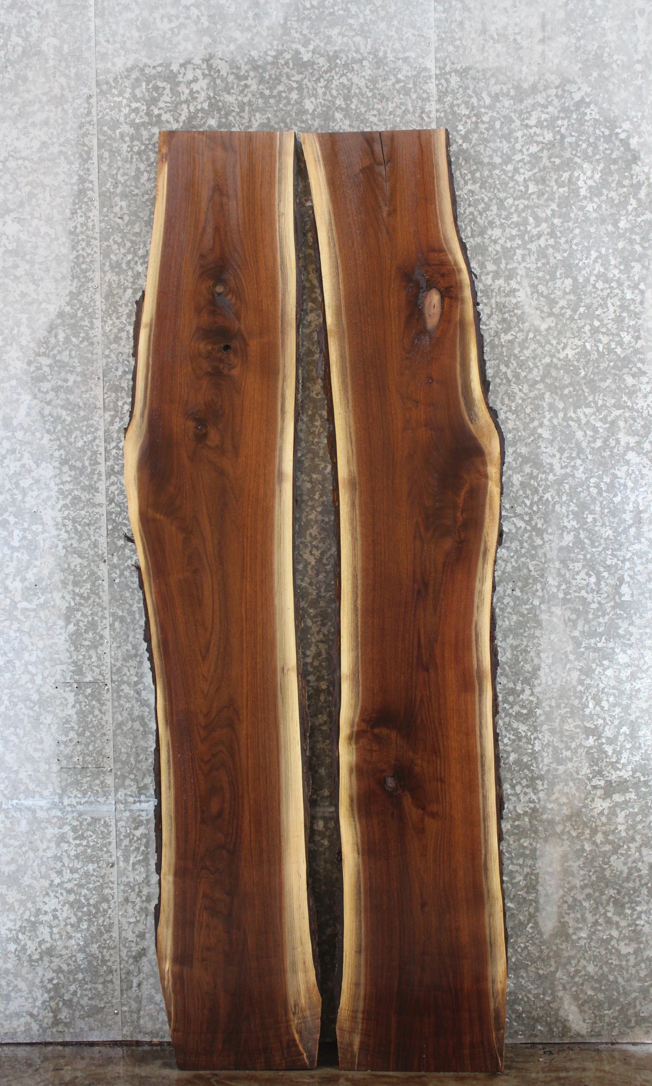 2- Live Edge Black Walnut Bar Top Slabs, Epoxy River Table Top 930-931