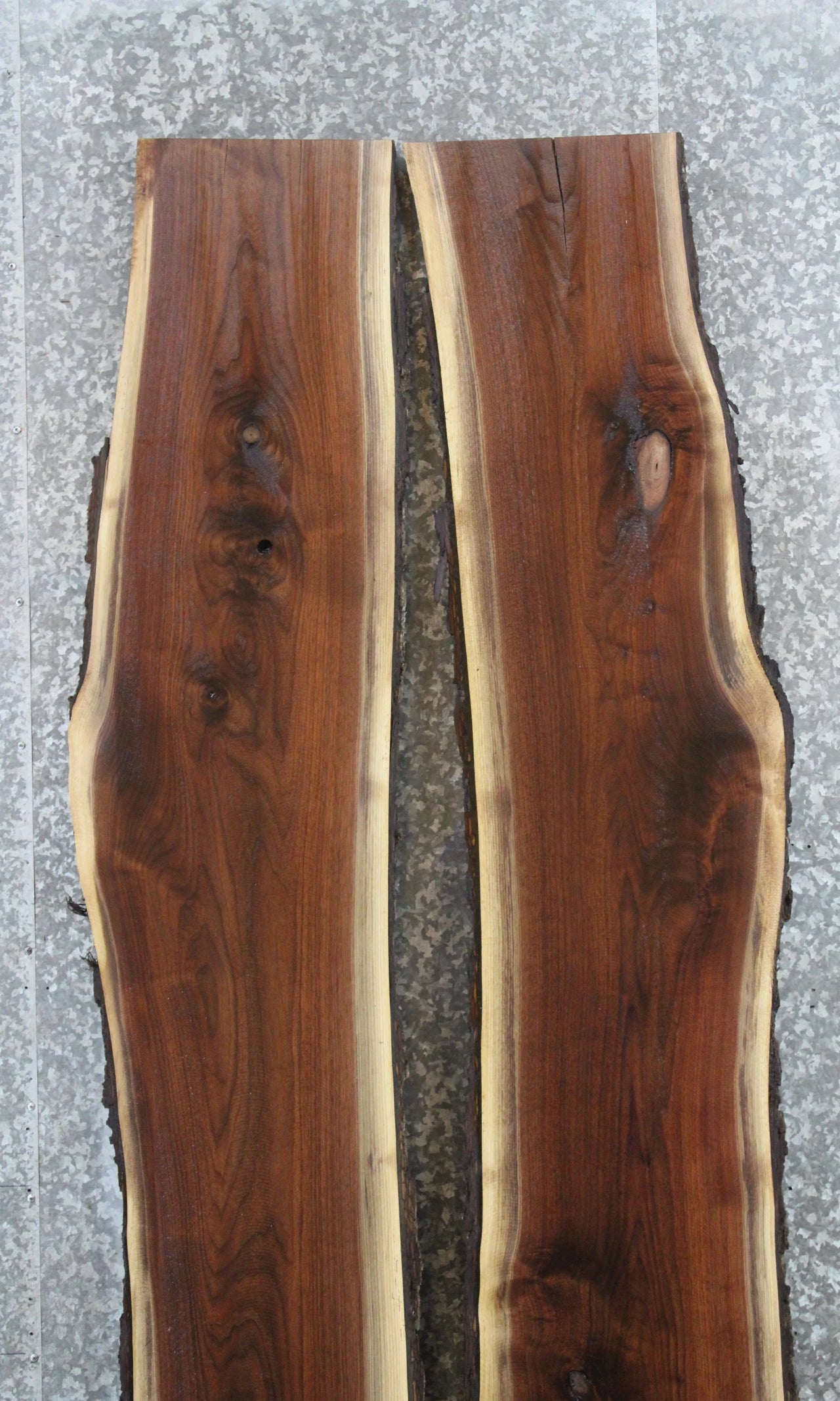 2- Live Edge Black Walnut Bar Top Slabs, Epoxy River Table Top 930-931