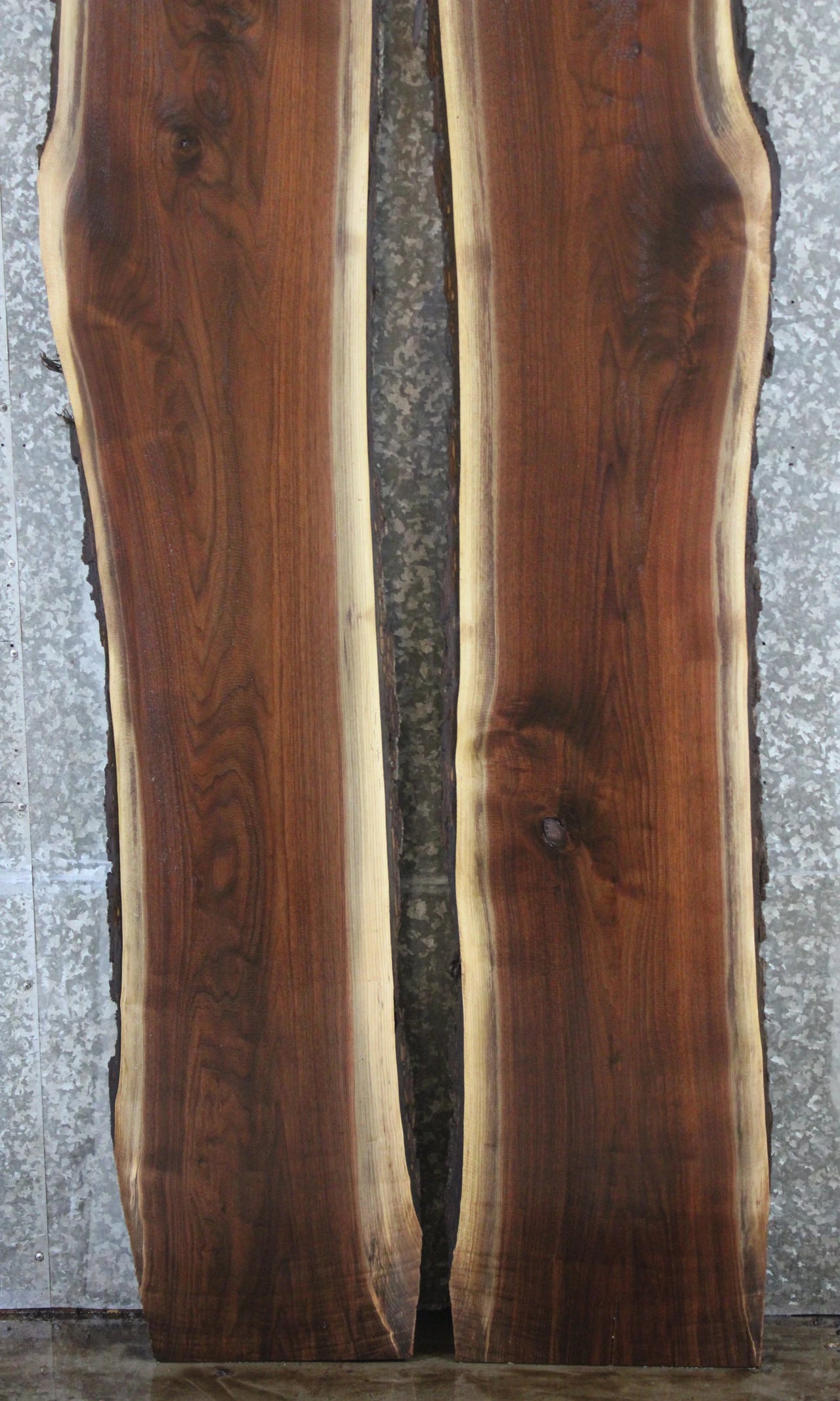 2- Live Edge Black Walnut Bar Top Slabs, Epoxy River Table Top 930-931