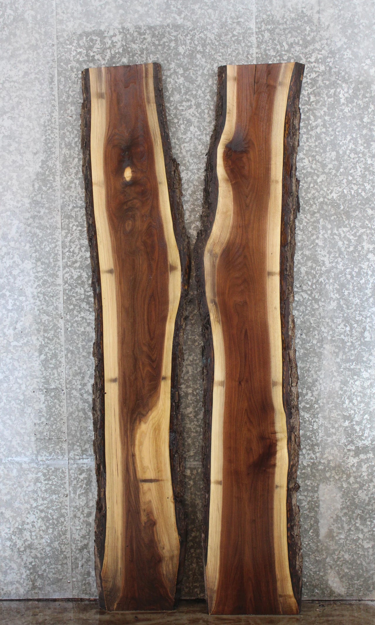 2- Live Edge Black Walnut Bar Top Slabs, Epoxy River Table Top 930-931
