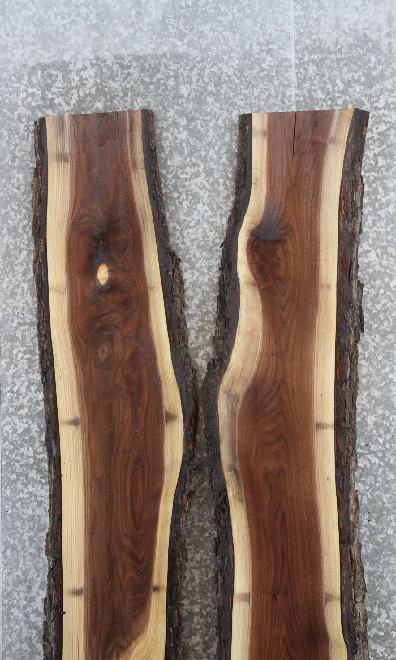 2- Live Edge Black Walnut Bar Top Slabs, Epoxy River Table Top 930-931
