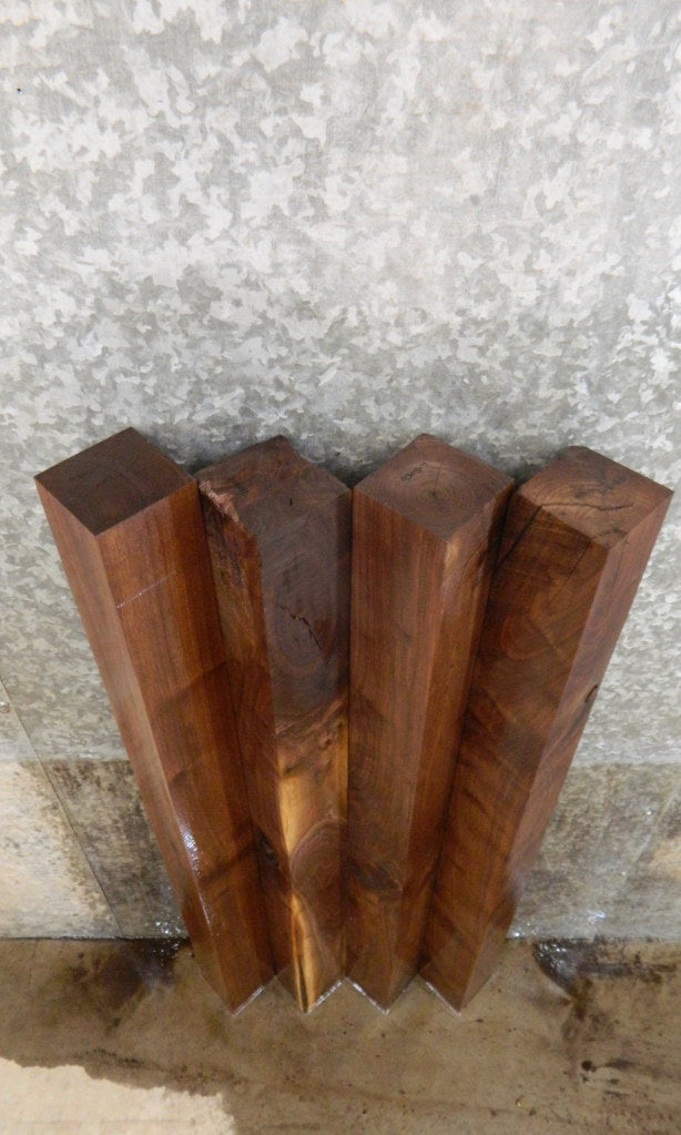 4- Kiln Dried Salvaged Black Walnut 4x4 Turning Blocks/Table Legs 9308