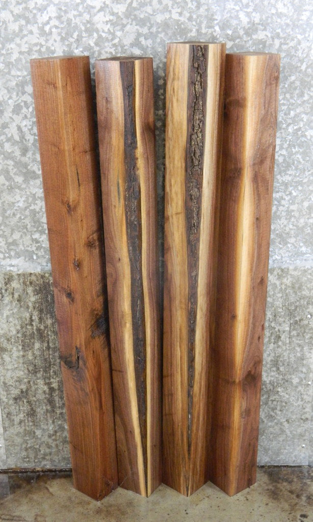 4- Black Walnut Rustic Kiln Dried 4x4 Turning Blocks/Table Legs 9310