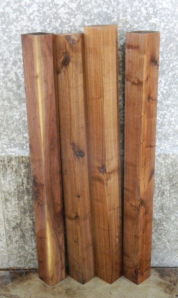 4- Black Walnut Rustic Kiln Dried 4x4 Turning Blocks/Table Legs 9310
