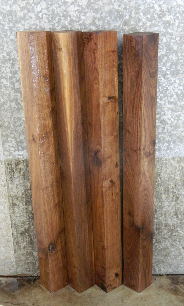 4- Black Walnut Salvaged Kiln Dried 4x4 Turning Blocks/Table Legs 9311