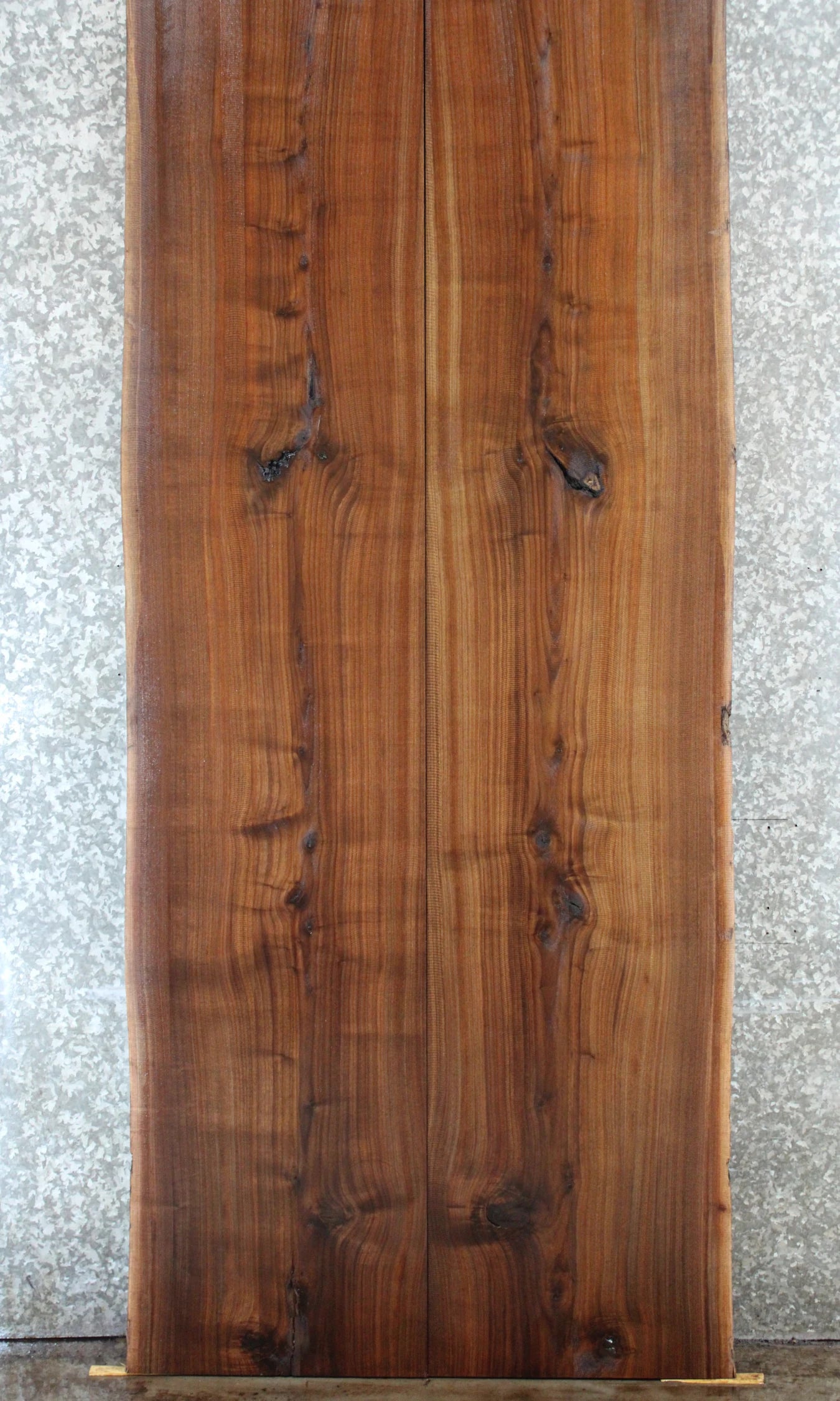 2- Bookmatched Live Edge Black Walnut Kitchen Table Top 932-933