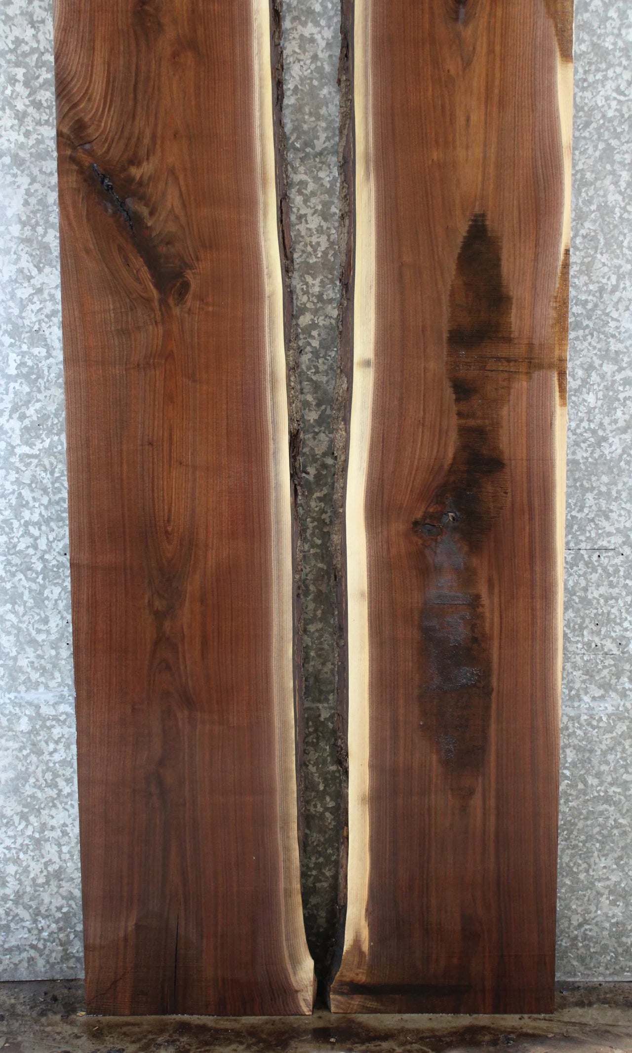 2- Live Edge Black Walnut Dining/Conference Table Top Slabs 932-933