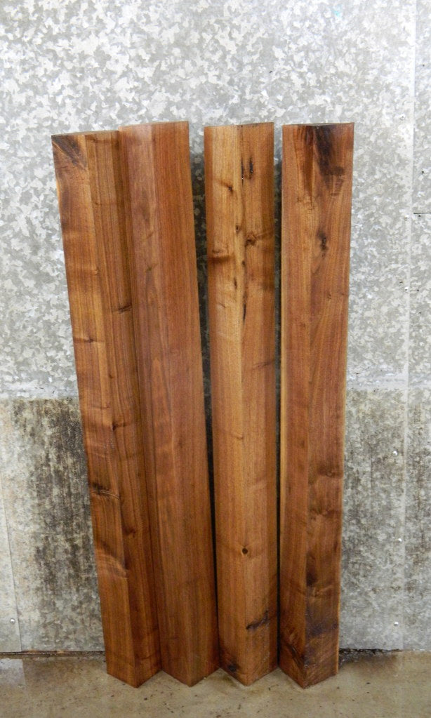 4- Salvaged Kiln Dried Black Walnut 4x4 Turning Blocks/Table Legs 9382