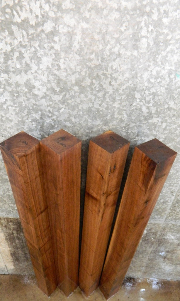 4- Salvaged Kiln Dried Black Walnut 4x4 Turning Blocks/Table Legs 9382