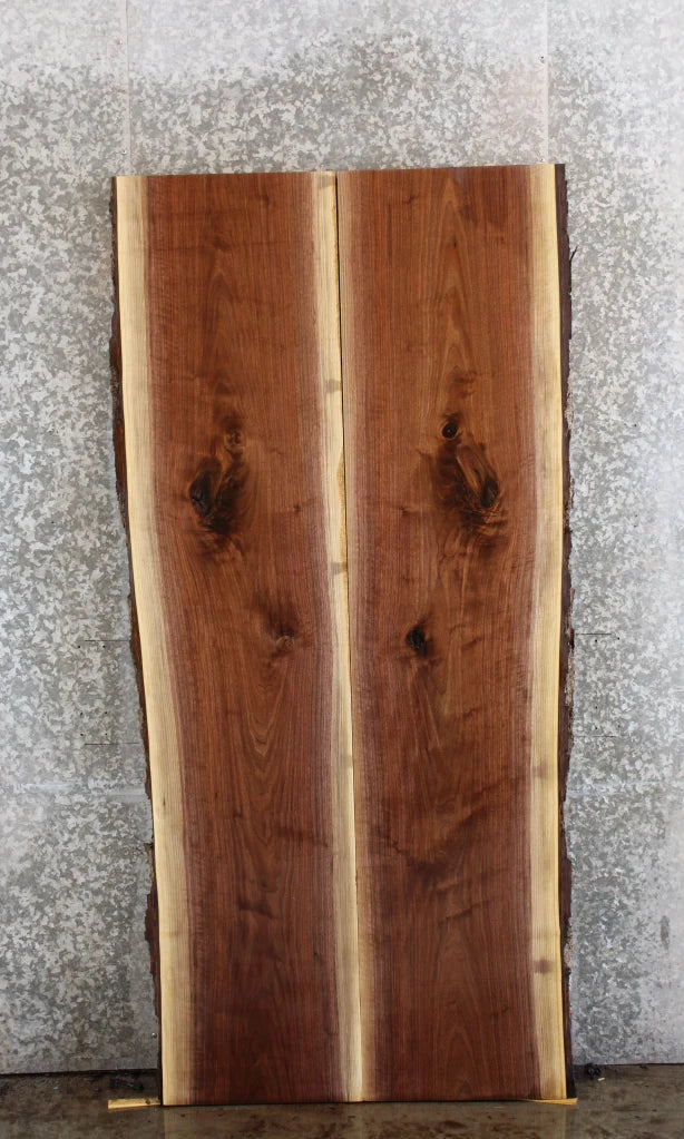2- Black Walnut Live Edge Slab Dining Table Top, Wood Table 939-940