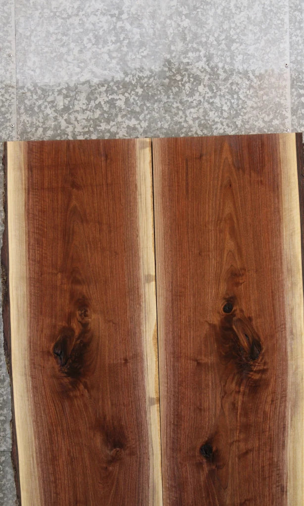 2- Black Walnut Live Edge Slab Dining Table Top, Wood Table 939-940