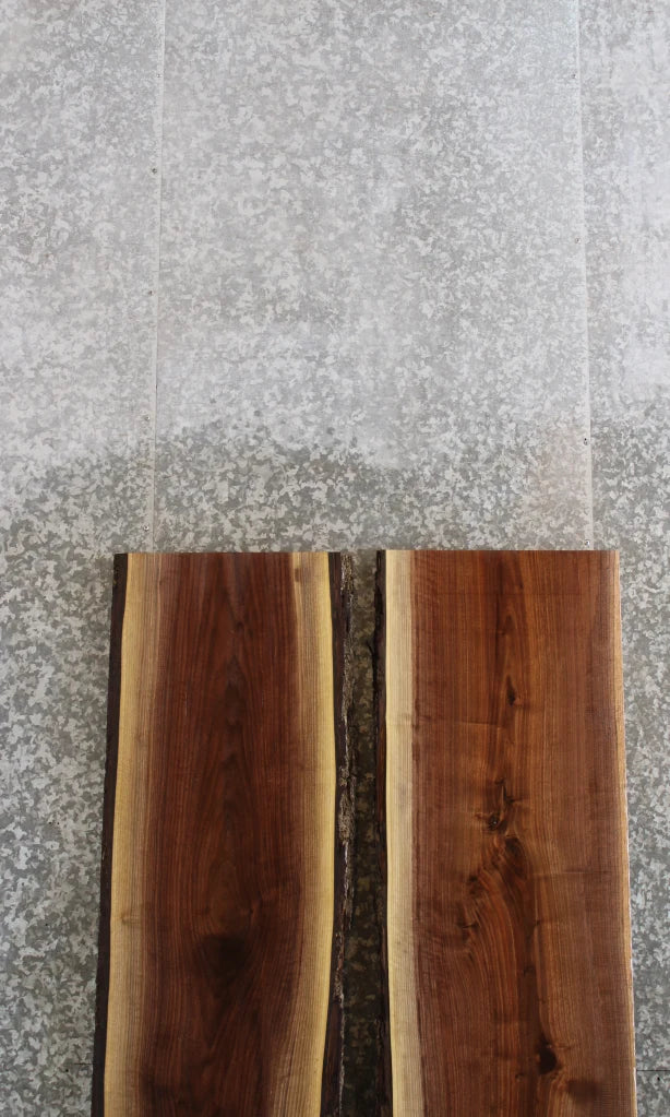 2- Black Walnut Live Edge Slab Dining Table Top, Wood Table 939-940