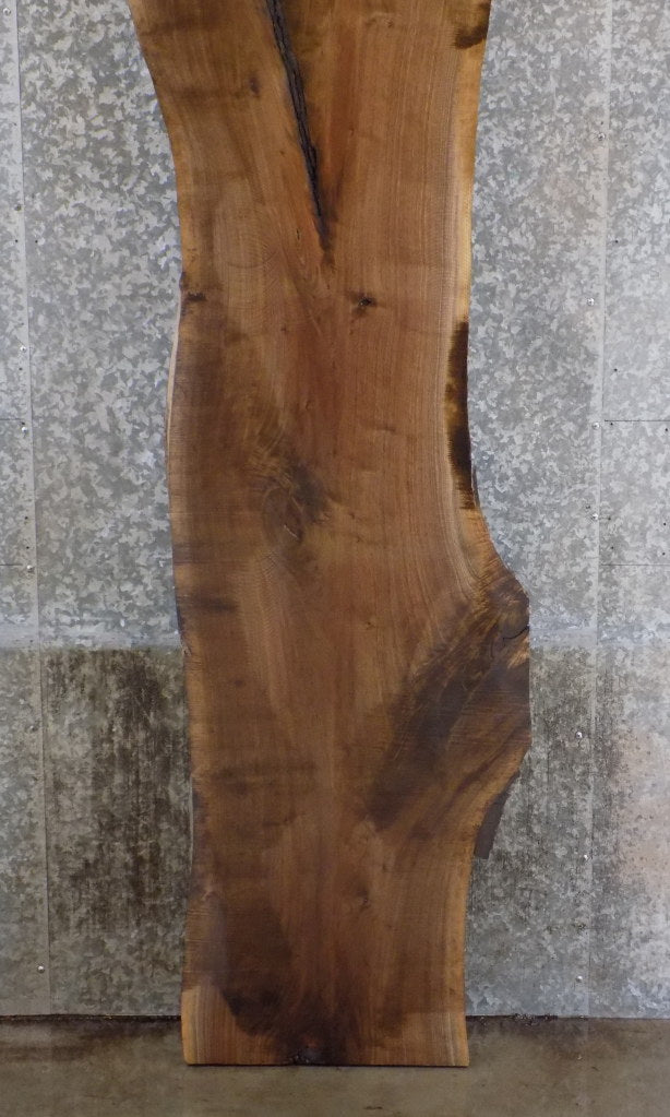 Rustic Black Walnut Live Edge Slab, Bar Top, Mantel Wood 943
