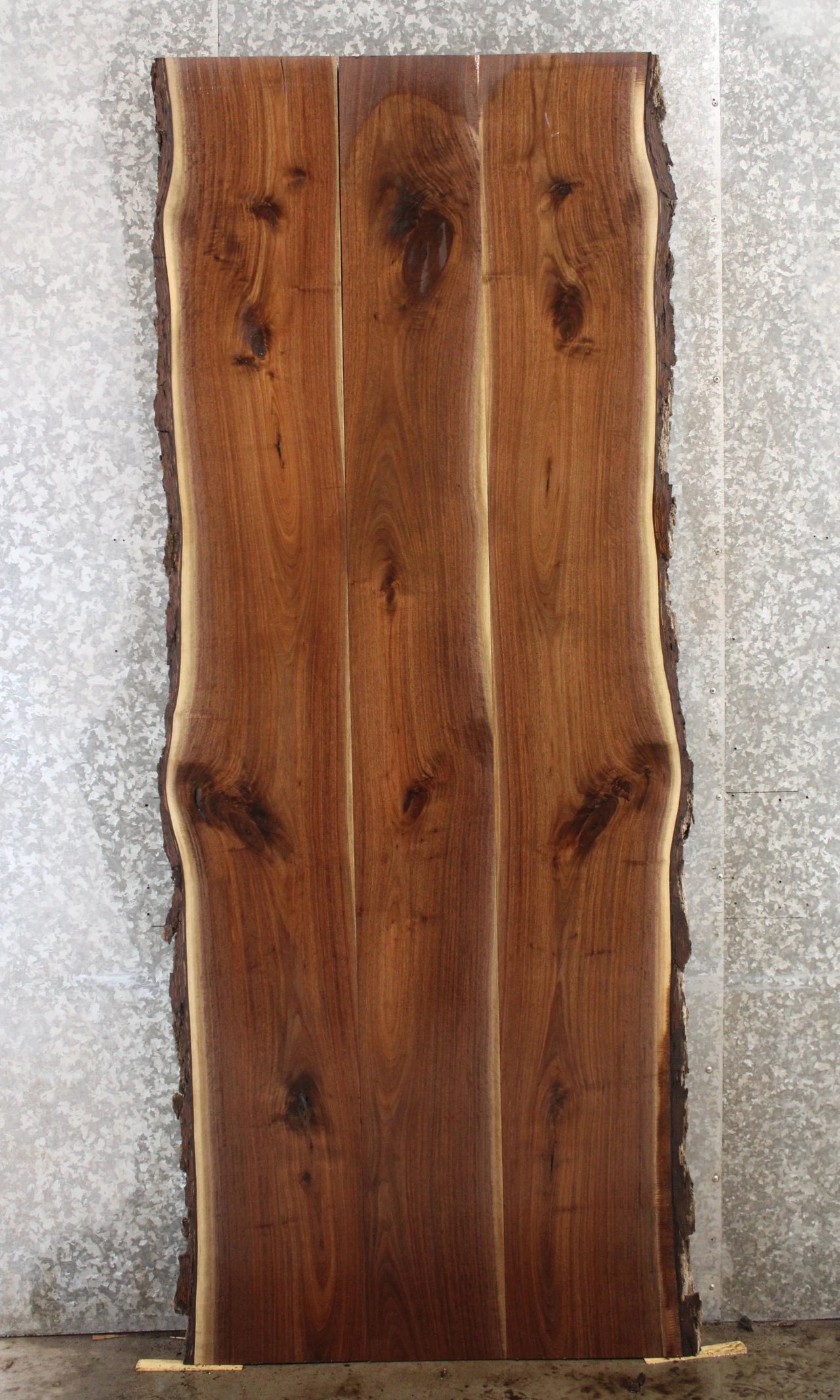 3- Black Walnut Live Edge Conference Table Top Slabs, Wood Dining 944-946