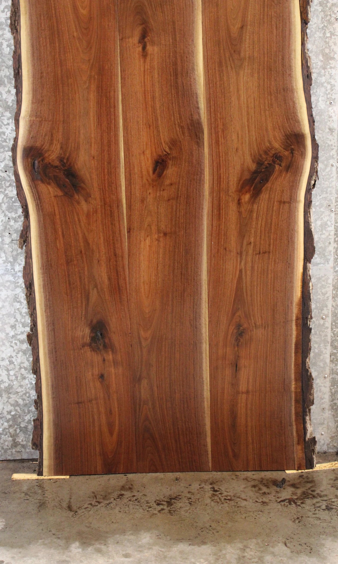 3- Black Walnut Live Edge Conference Table Top Slabs, Wood Dining 944-946
