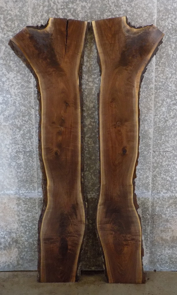 2- Live Edge Black Walnut Bookmatched River Table Set CLOSEOUT 953-954