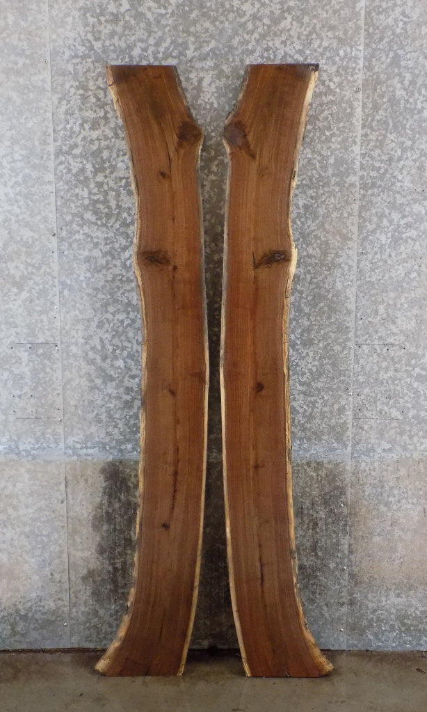 2- Rustic Natural Edge Black Walnut Bar/Table Top Slabs CLOSEOUT 961-962