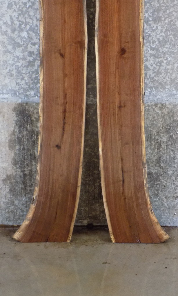 2- Rustic Natural Edge Black Walnut Bar/Table Top Slabs CLOSEOUT 961-962