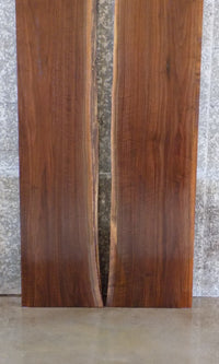 Thumbnail for 2- Live Edge Black Walnut Bookmatched Dining Table Top Slabs 963-964