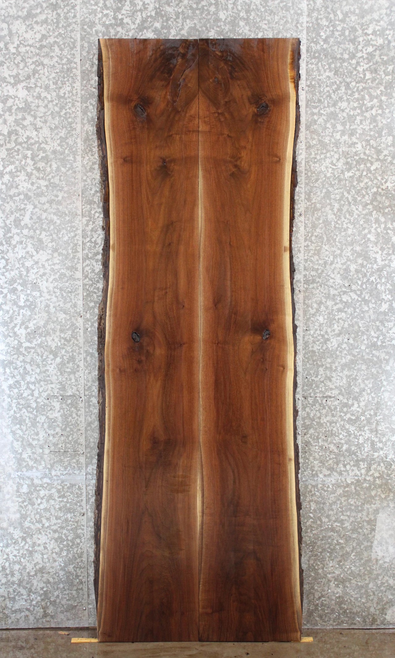 2- Live Edge Black Walnut Bookmatched Kitchen/Dining Table Top 97-98