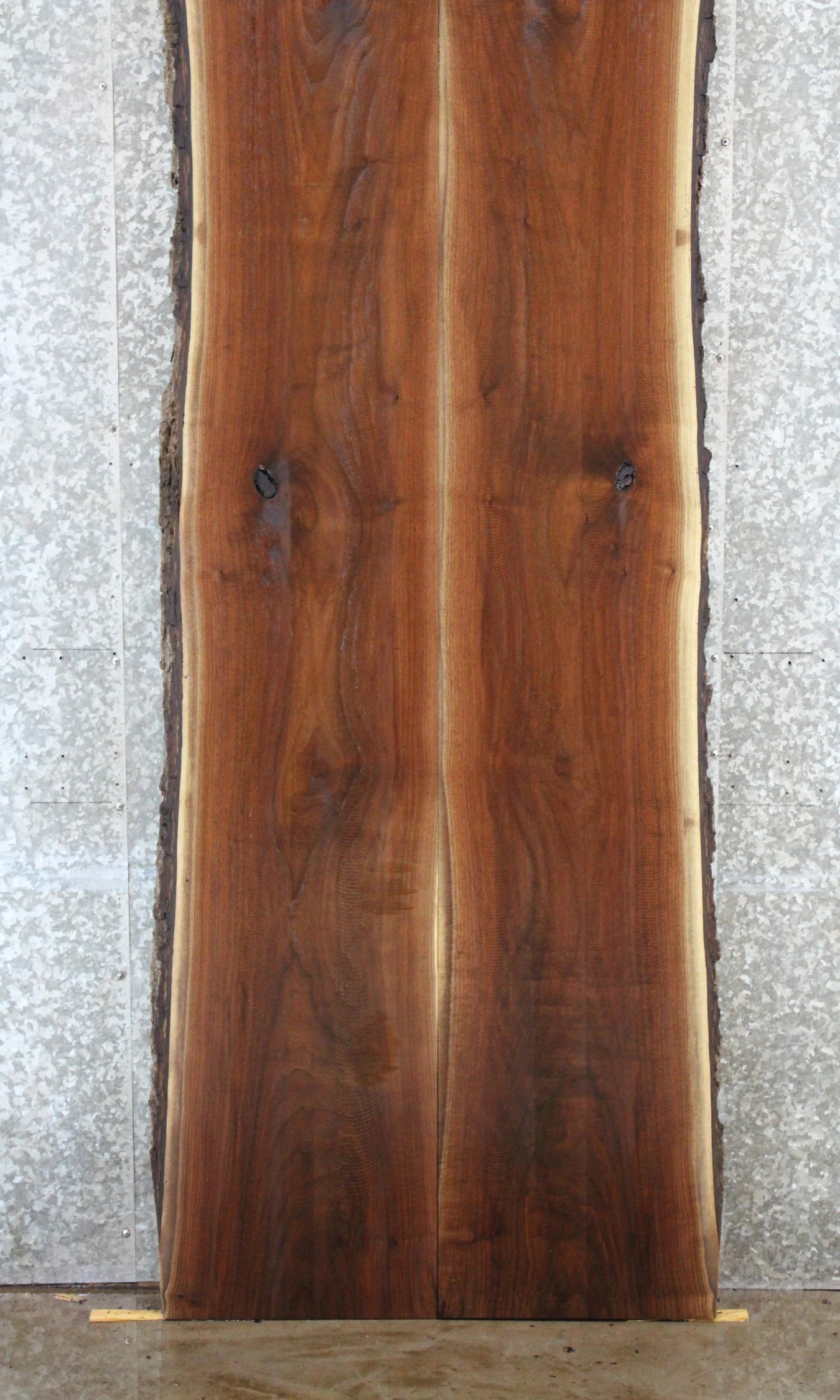 2- Live Edge Black Walnut Bookmatched Kitchen/Dining Table Top 97-98