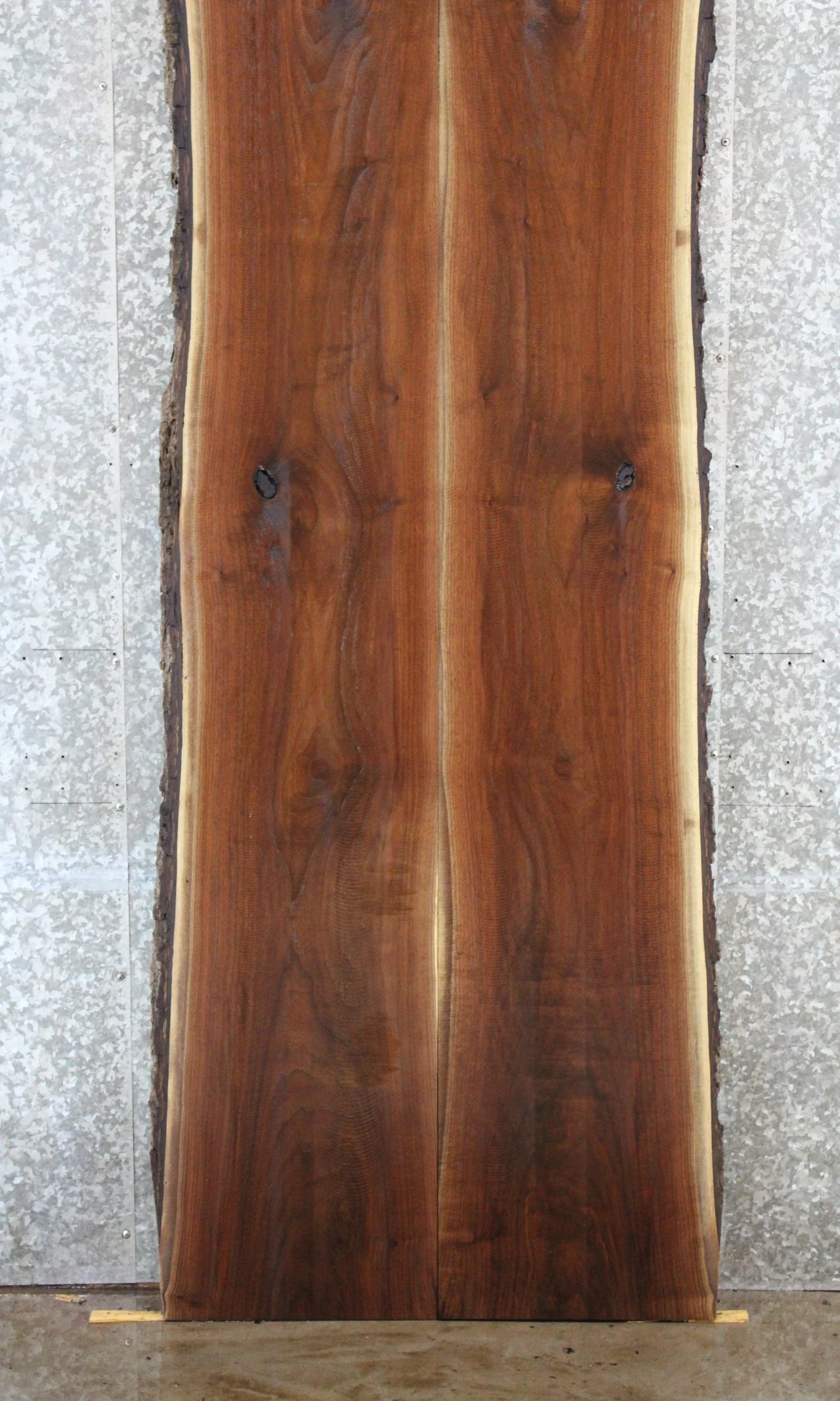 2- Live Edge Black Walnut Bookmatched Kitchen/Dining Table Top 97-98