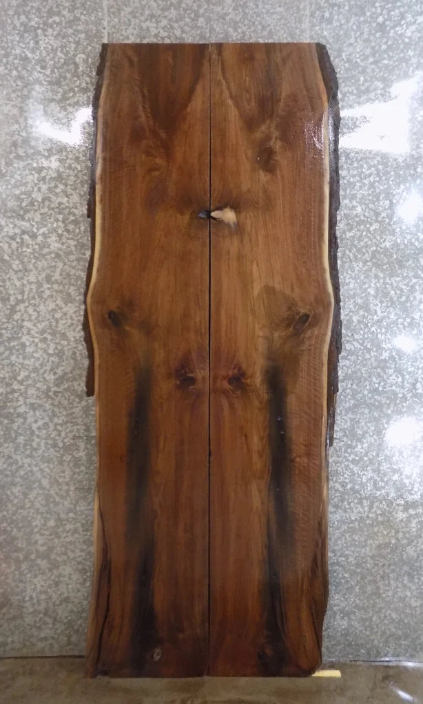2- Live Edge Black Walnut Table Top Slabs, Conference Table Wood 980-981