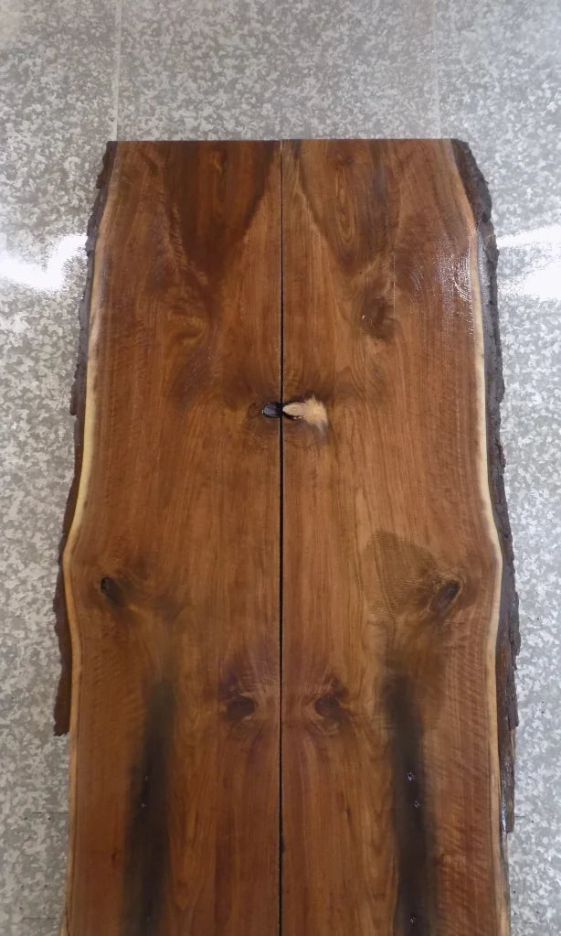 2- Live Edge Black Walnut Table Top Slabs, Conference Table Wood 980-981