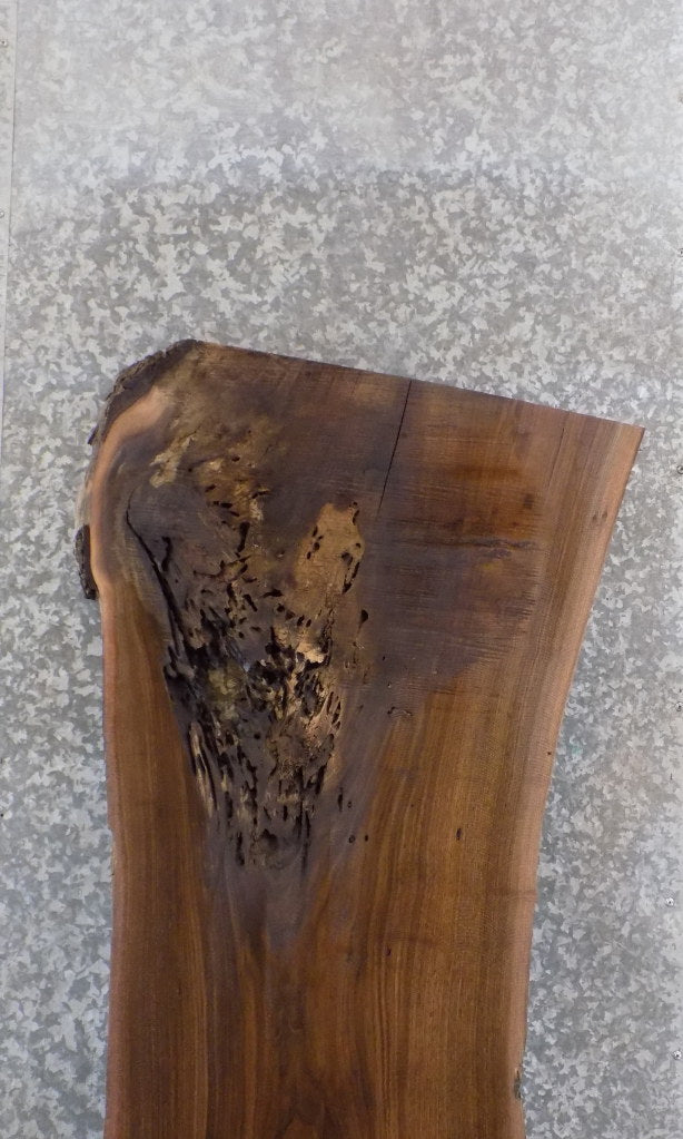 Rustic Live Edge Black Walnut Kitchen Table Top Wood Slab 993