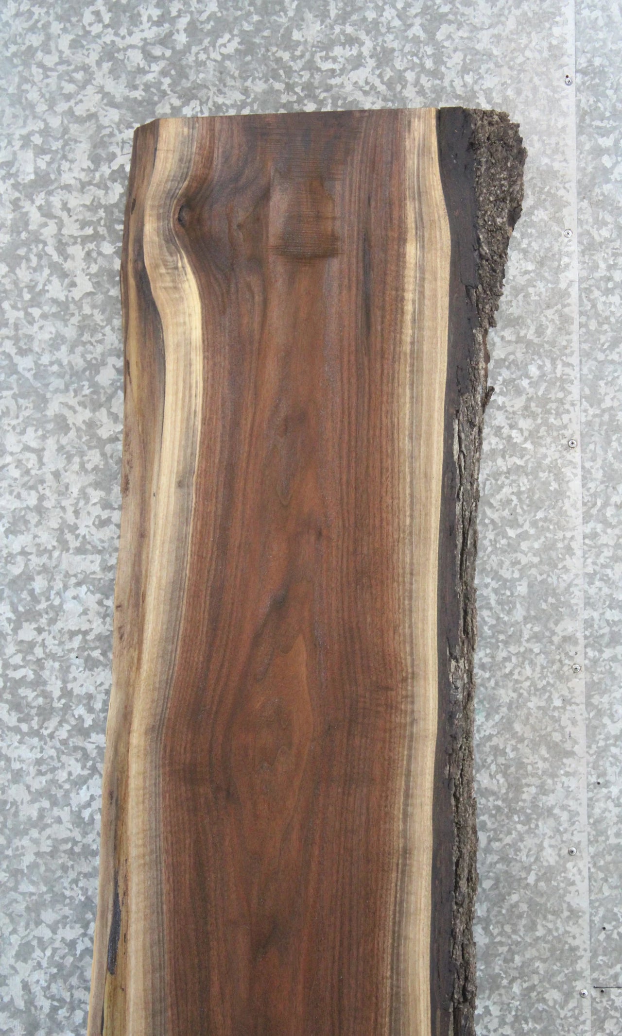 Solid Wood Black Walnut Live Edge Bar Top Slab 994