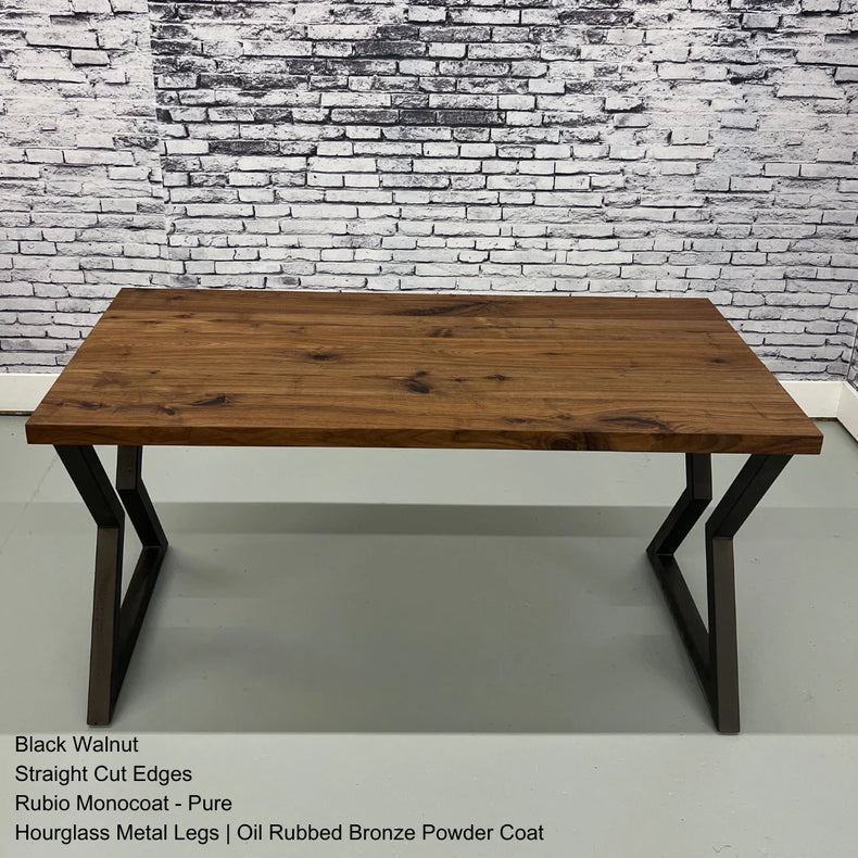 Wooden Office Desk Top, Live Edge, Countertop, Rustic Lumber Tabletop