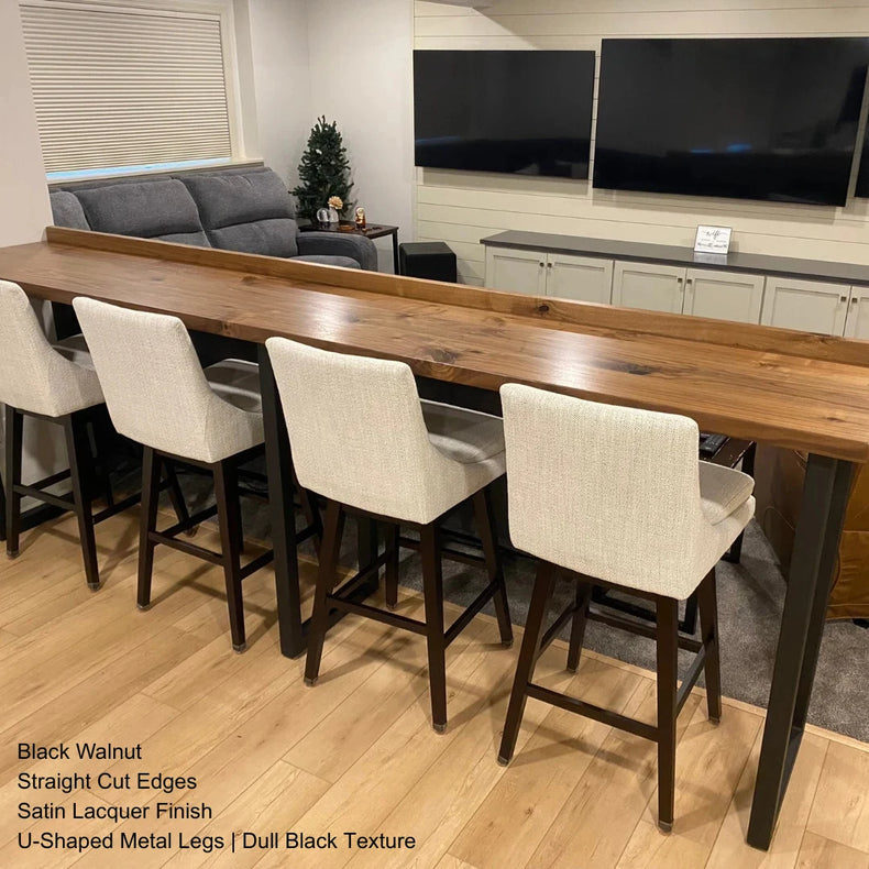 Wooden Office Desk Top, Live Edge, Countertop, Rustic Lumber Tabletop