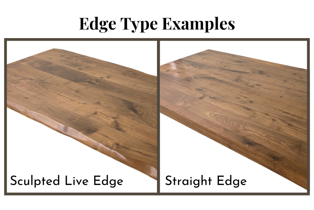 3" Thick Solid Wood Custom Table Top - 2' to 6'