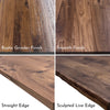 Thumbnail for Round Solid Wood Dining Table Top, Rustic Natural Wood Table