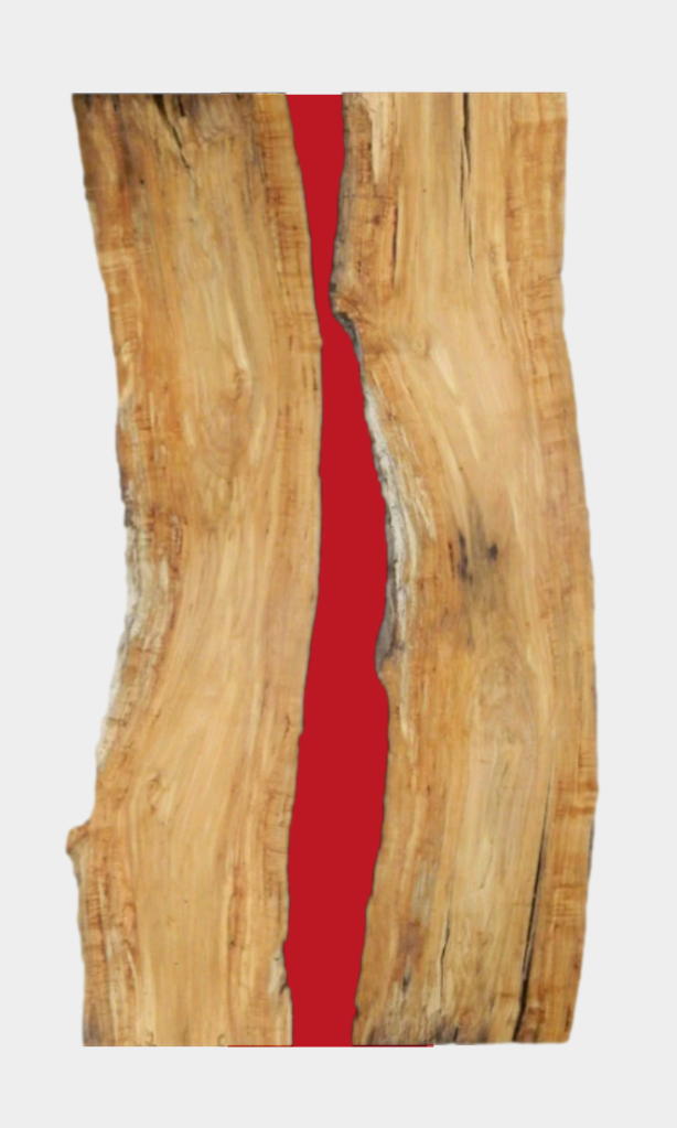 Live Edge Maple Epoxy River Table Top - 39348-39349