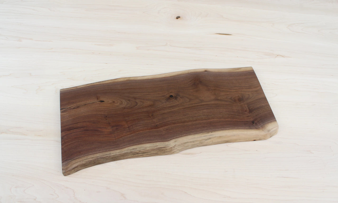 Live Edge Charcuterie Board Slab, Natural Wood Serving Tray Ready to Ship 11