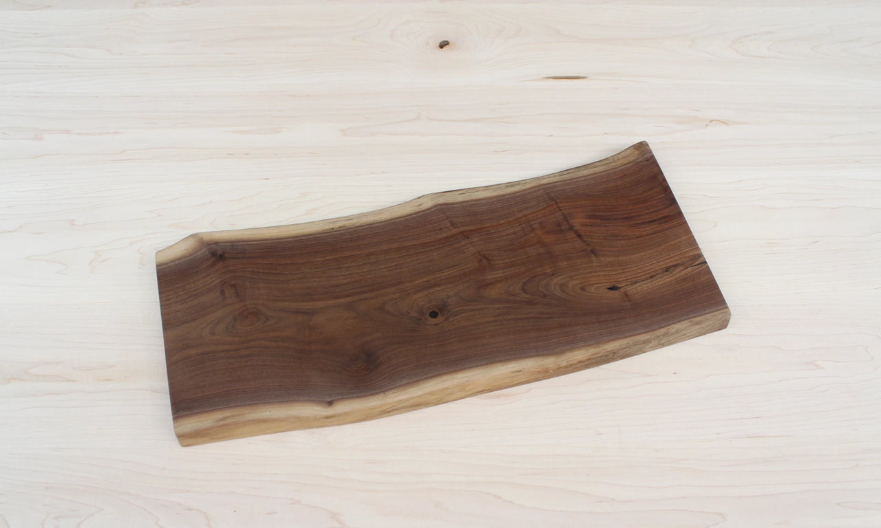Live Edge Charcuterie Board Slab, Natural Wood Serving Tray Ready to Ship 11