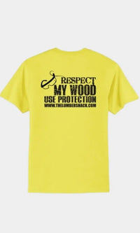 Thumbnail for Yellow Respect My Wood T-Shirt