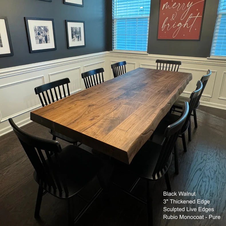 Wood Dining Table, Kitchen, Farmhouse, Island Top